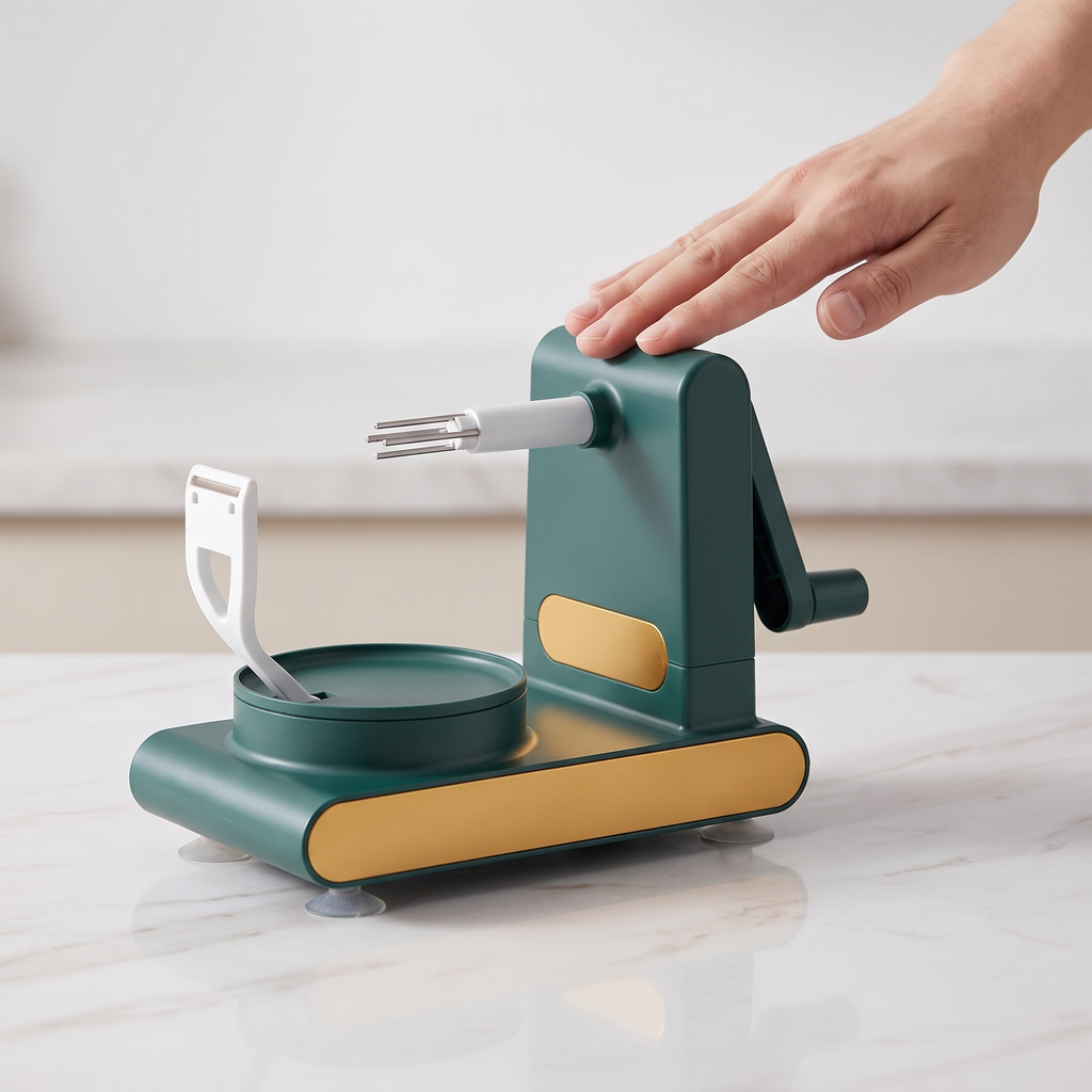 Multifunctional Fruit & Vegetable Peeler – Spiral Cutter & Corer